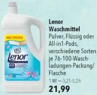 CITTI Markt Lenor Waschmittel Angebot