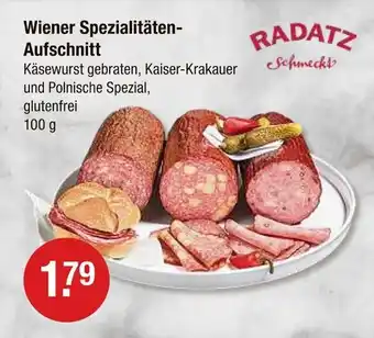 V Markt Radatz wiener spezialitäten-aufschnitt Angebot