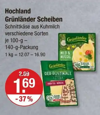 V Markt Hochland grünländer scheiben Angebot