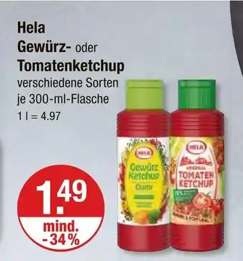 V Markt Hela gewürz- oder tomatenketchup Angebot