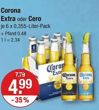 V Markt Corona extra oder cero Angebot