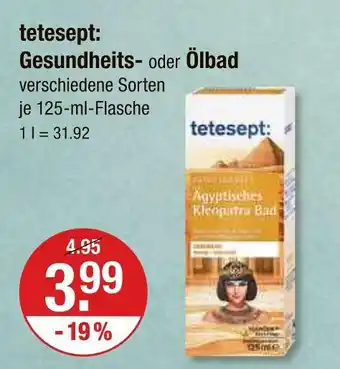 V Markt Tetesept: gesundheits- oder ölbad Angebot