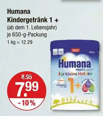 V Markt Humana kindergetränk 1 + Angebot