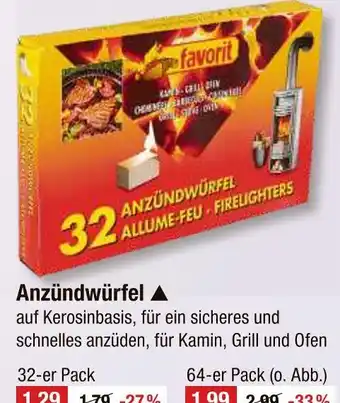 V Markt Favorit anzündwürfel Angebot