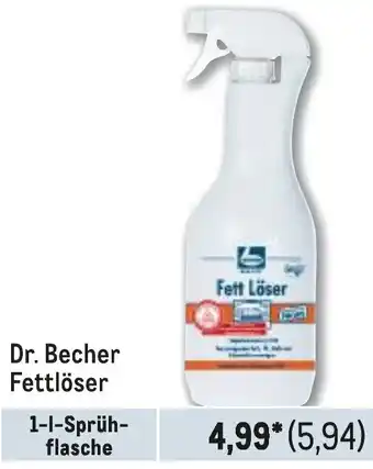 METRO Dr. Becher Fettlöser Angebot