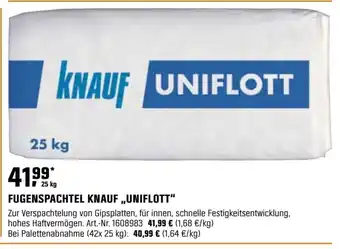 OBI FUGENSPACHTEL KNAUF „UNIFLOTT" Angebot