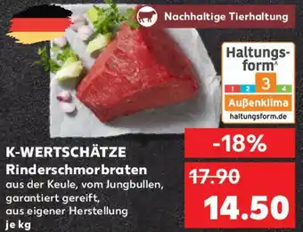 Kaufland K-WERTSCHÄTZE Rinderschmorbraten Angebot