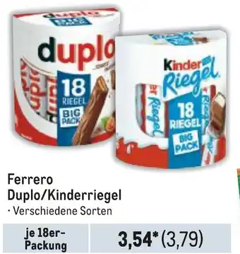 METRO Ferrero Duplo/Kinderriegel Angebot