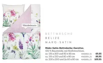 XXXLutz Mako-satin-bettwäsche-garnitur, Angebot