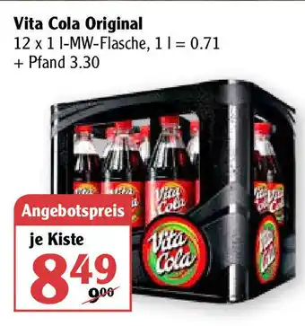 Globus Vita Cola Original 12x1L Angebot