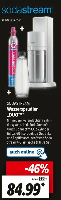 Lidl Sodastream wassersprudler „duo“ Angebot