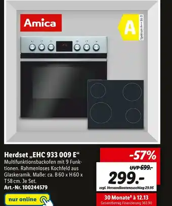 Lidl Amica herdset „ehc 933 009 e“ Angebot