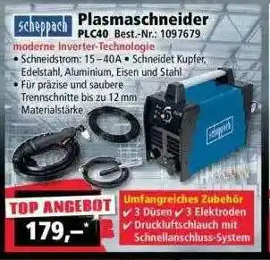 Norma24 Scheppach Plasmaschneider Plc40 Angebot