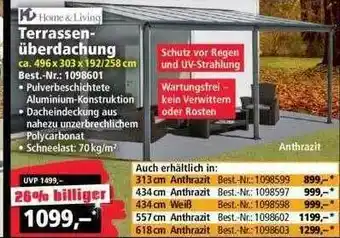 Norma24 Home&living Terrassenüberdachung Angebot