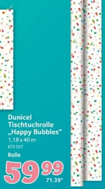 Selgros Dunicel Tischtuchrolle ,,Happy Bubbles" Angebot