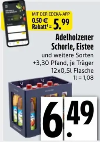 Edeka Adelholzener Schorle, Eistee Angebot