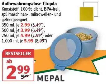 Globus Mepal Aufbewahrungsdose Cirqula Angebot