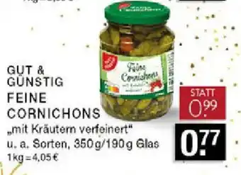 Edeka Gut & gunstig feine cornichons Angebot