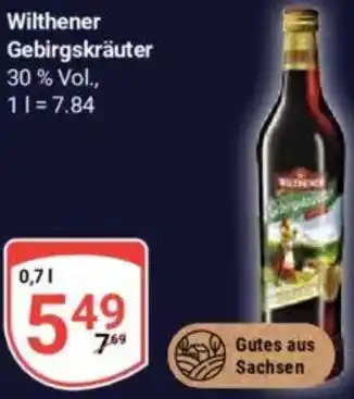 Globus Wilthener Gebirgskräuter Angebot