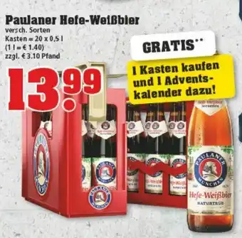 trinkgut Paulaner Hefe Weißbier 20x0,5L Angebot