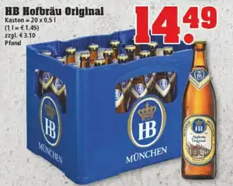 trinkgut HB Hofbräu Original 20x0,5L Angebot