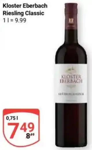 Globus Kloster Eberbach Riesling Classic Angebot