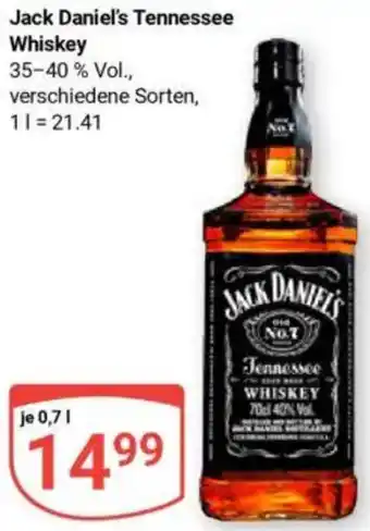 Globus Jack Daniel's Tennessee Whiskey Angebot