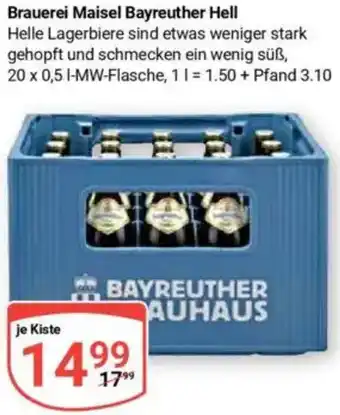 Globus Brauerei Maisel Bayreuther Hell Angebot