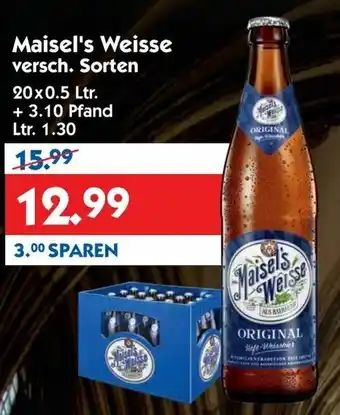 Hol'ab Getränkemarkt Maisel's Weisse 20x0,5L Angebot