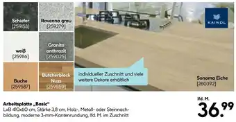 Hellweg KAINDL Arbeitsplatte ,,Basic" Angebot