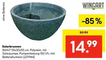 Hellweg WINGART Solarbrunnen Angebot