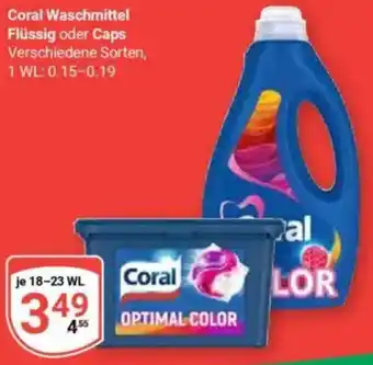 Globus Coral Waschmittel Flüssig oder Caps Angebot