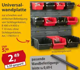 Sonderpreis Baumarkt Universalwandplatte Angebot