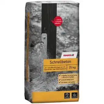 toom Baumarkt Schnellbeton Angebot