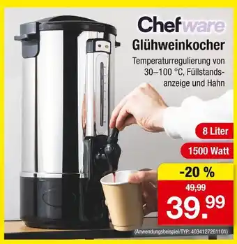 Zimmermann Chefware glühweinkocher Angebot