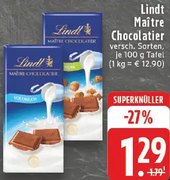 Edeka Lindt Maître Chocolatier Angebot