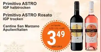 Aktiv Irma Primitivo Astro IGP Halbtrocken 0,75L Angebot