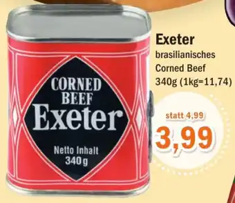 Aktiv Irma Exeter Brasilianisches Corned Beef 340g Angebot