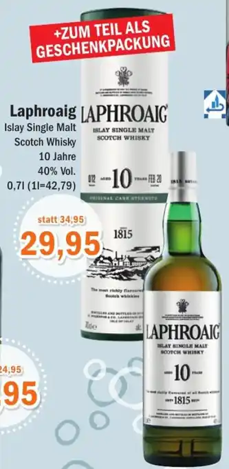 Aktiv Irma Laphroaig Islay Single Malt Scotch Whisky 0,7L Angebot