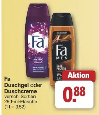 Famila Nord West Fa Duschgel oder Duschcreme Angebot