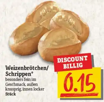 NP Discount Weizenbrötchen/Schrippen Angebot