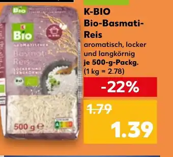 Kaufland K-BIO Bio-Basmati- Reis Angebot