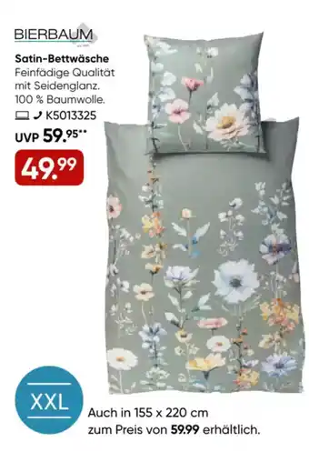 Galeria BIERBAUM Satin-Bettwäsche Angebot