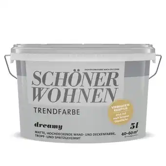 toom Baumarkt Schöner Wohnen Farbe Trendfarbe 'Dreamy' grau matt 5 l Angebot