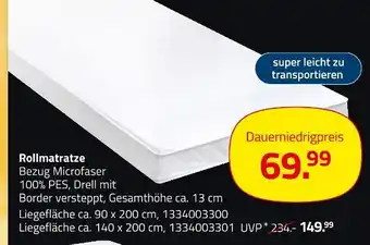 ROLLER Rollmatratze Angebot