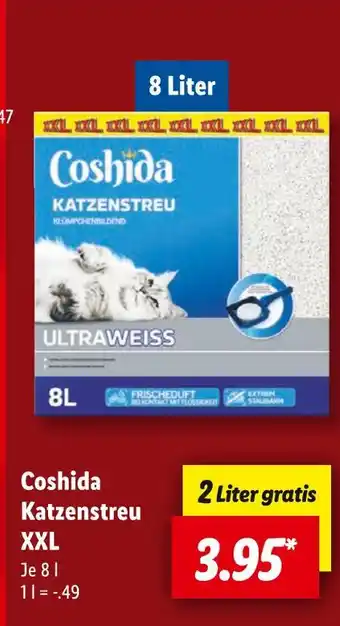 Lidl Coshida katzenstreu xxl Angebot