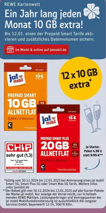 REWE Ja! mobil je starter-paket Angebot