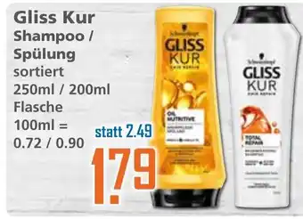 Klaas und Kock Gliss Kur Shampoo/Spülung 250ml/200ml Angebot