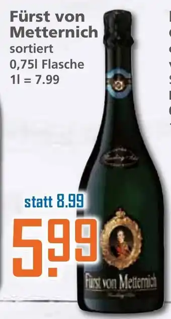 Klaas und Kock Fürst von Metternich 0,75L Angebot