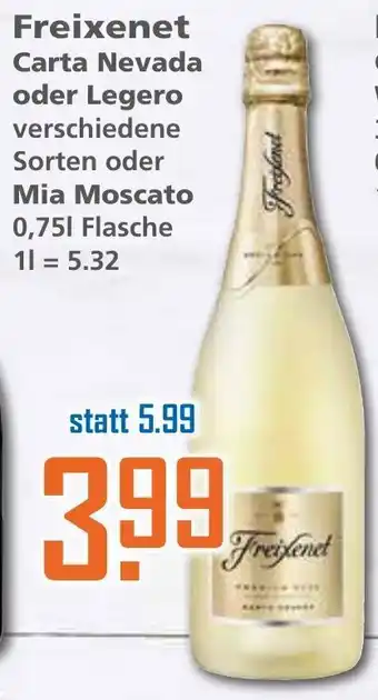 Klaas und Kock Freixenet Carta Nevada oder Legero oder Mia Moscato 0,75L Angebot